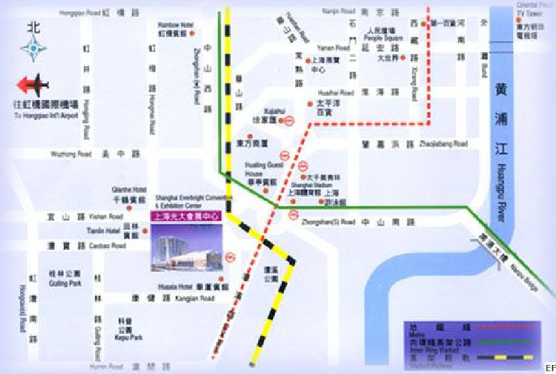 上海光大會(huì)展中心交通圖